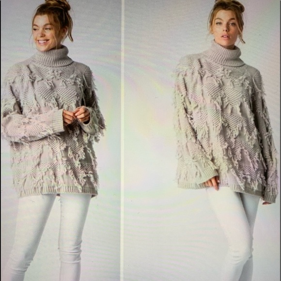‼️OVERSIZED FRINGE KNIT PULLOVER - Picture 3 of 8